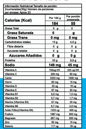 CITRATO DE MAGNESIO ALIMENTOS EN POLVO - Imagen 2
