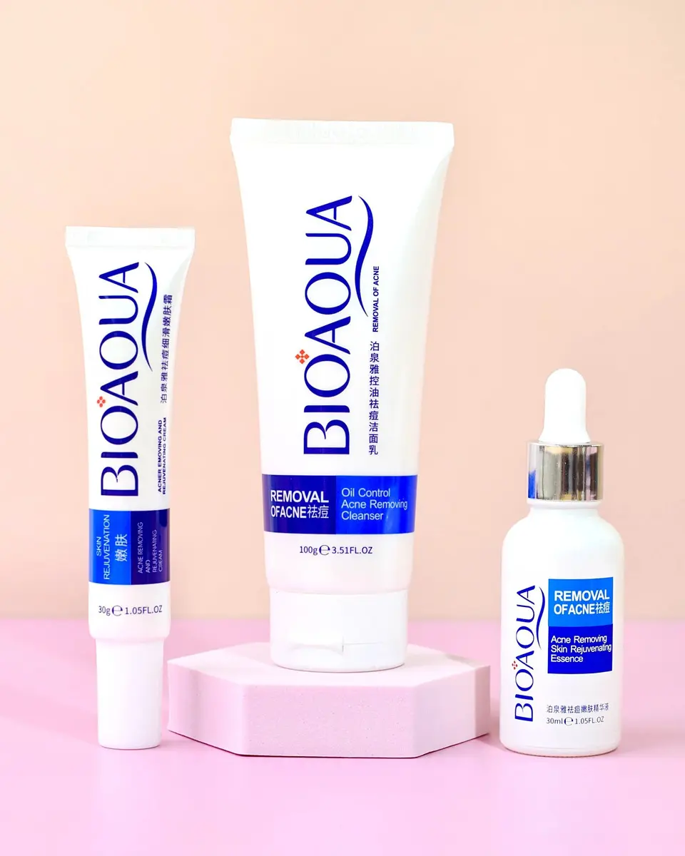 Kit Anti Acne Bioaqua En Estuche Viajero - Imagen 2