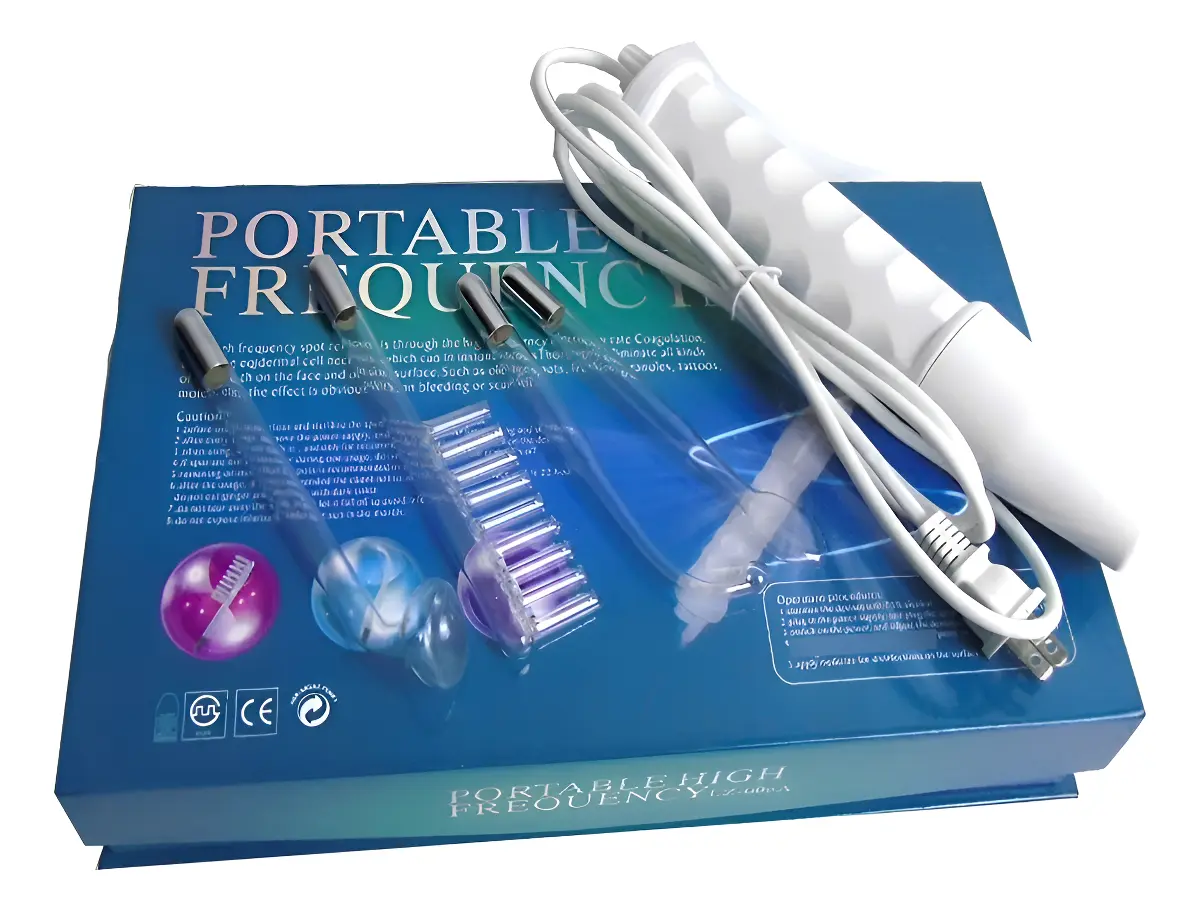 Alta Frecuencia Portátil 4 Electrodos – Antiacné, Antiarrugas y Rejuvenecimiento ✨