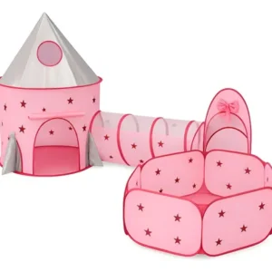 Carpa Castillo 3 En 1 Con Tunel Y Piscina Pelotas Par Niños