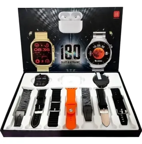 Combo 2 Relojes Smartwatch + audífonos + 7 Pulsos