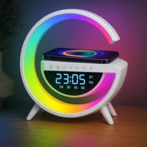 Reloj Despertador Led, Parlante Bluetooth Con Carga inalámbrica