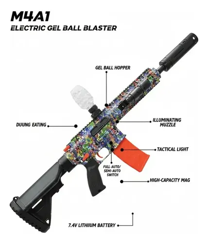 Lanzador De Hidrogel Modelo M4a1