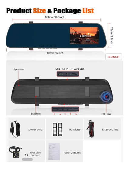 Camara De Espejo Para Automovil, Camara De Espejo Retrovisor - Imagen 2