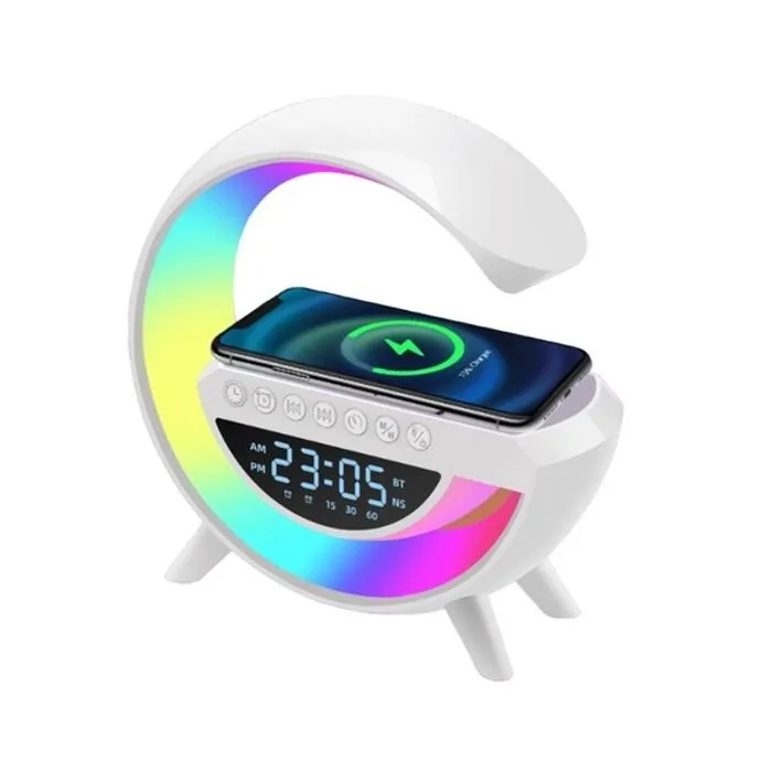 Reloj Despertador Led, Parlante Bluetooth Con Carga inalámbrica - Imagen 3