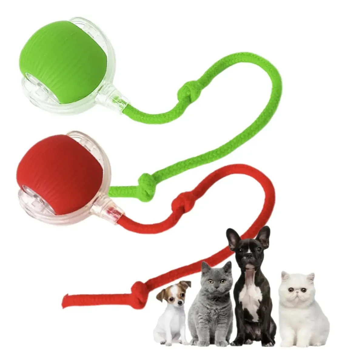 Juguete Interactivo Giratorio Recargable Para Perro Y Gato - Imagen 2